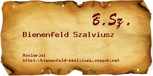 Bienenfeld Szalviusz névjegykártya